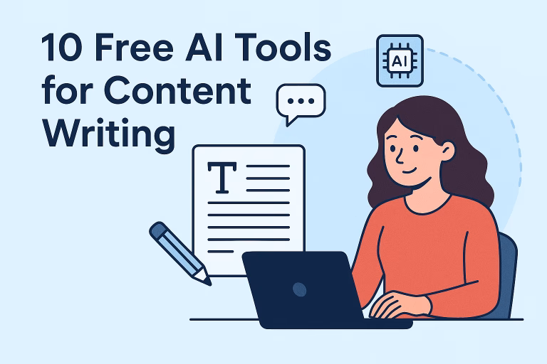 10 Free AI Tools for Content Writing Beginners to Master Their Craft