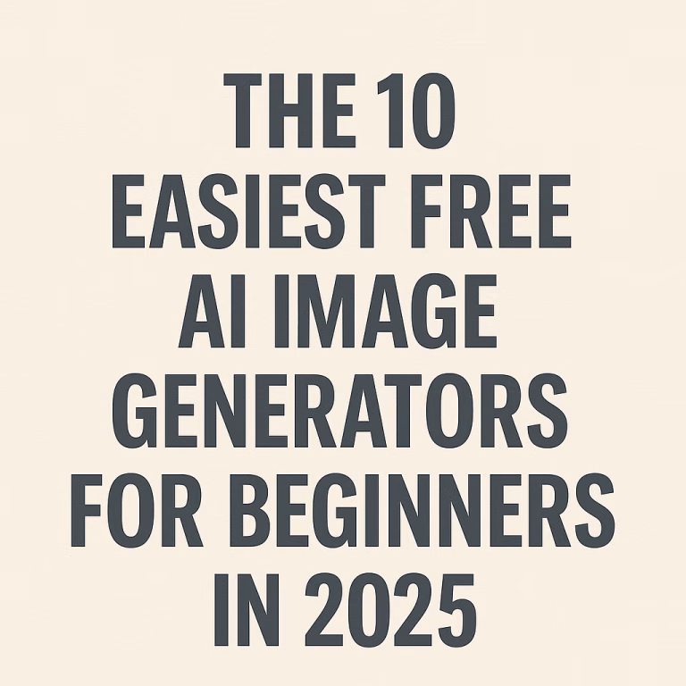 The 10 Easiest Free AI Image Generators for Beginners in 2025